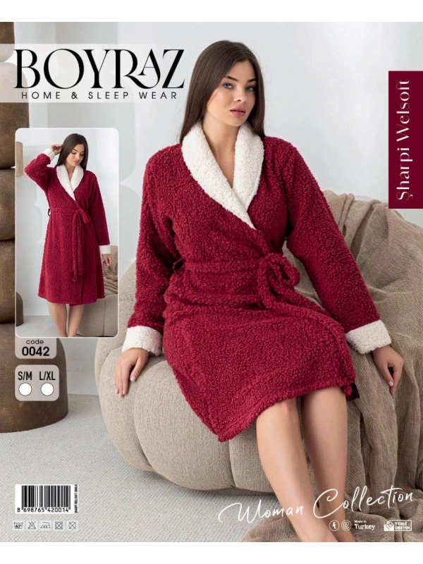 Boyraz 0042 Kadın Sharpi Welsolf Sabahlık