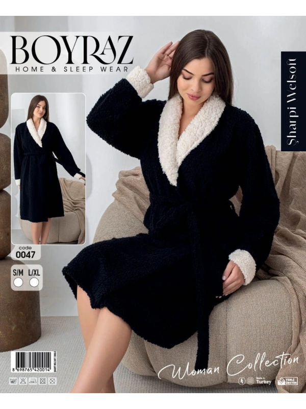 Boyraz 0047 Kadın Sharpi Welsolf Sabahlık
