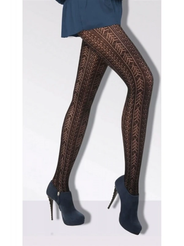 Daymod Kadın Amatista Micro File Desenli Külotlu Çorap