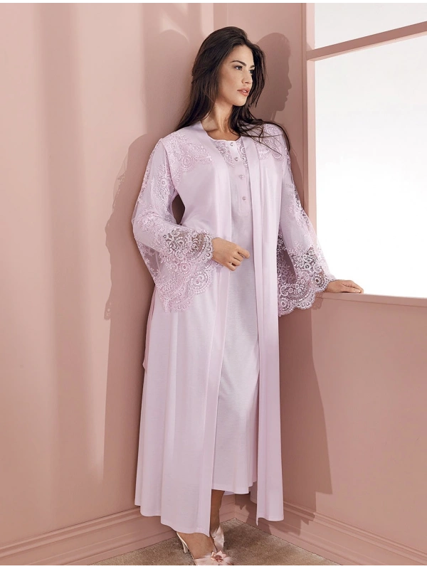 Espuar 737 Penye Uzun Gecelik Sabahlık Takım