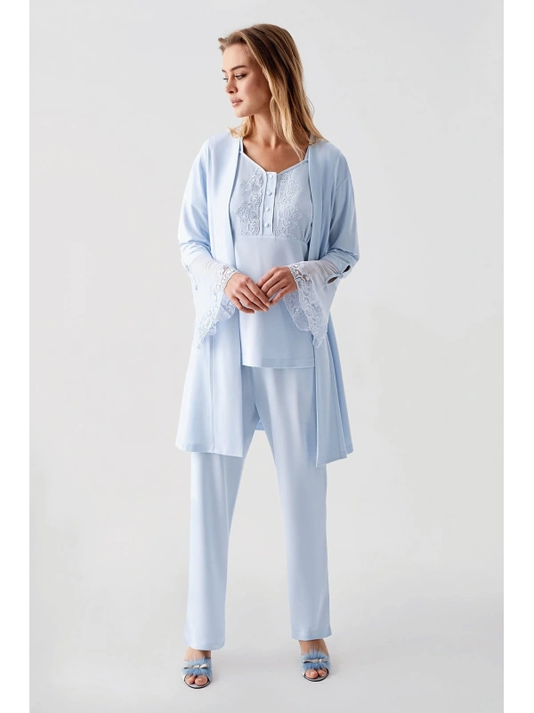 Freshness 322 Kadın Sabahlıklı Pijama Takımı