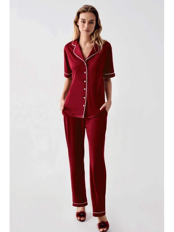 Freshness 324 Kadın 4lü Sabahlıklı Şorlu Pijama Takımı