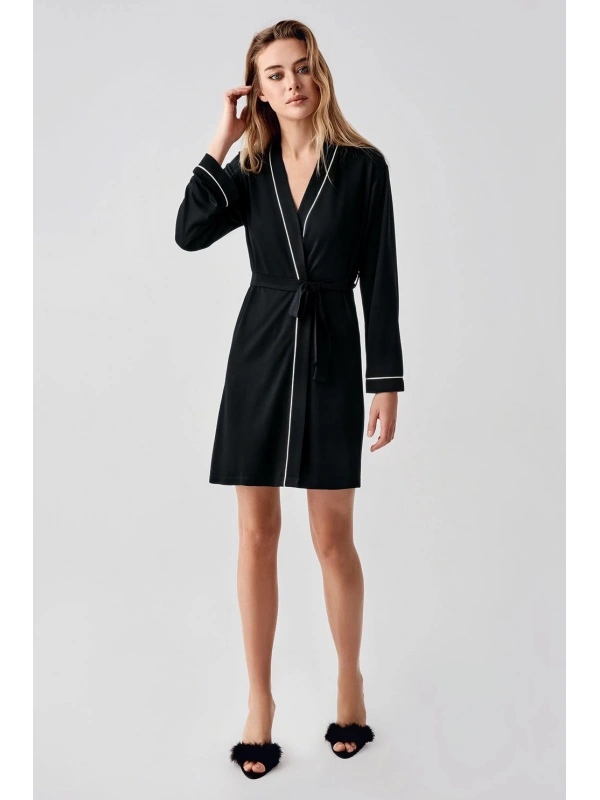 Freshness 324 Kadın 4lü Sabahlıklı Şorlu Pijama Takımı