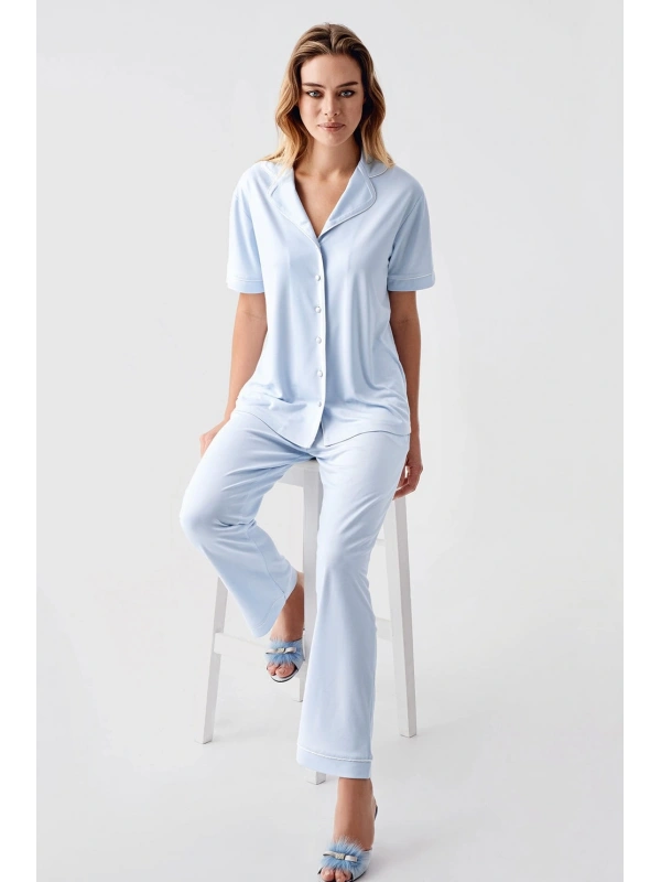 Freshness 324 Kadın 4lü Sabahlıklı Şorlu Pijama Takımı