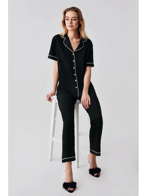 Freshness 324 Kadın 4lü Sabahlıklı Şorlu Pijama Takımı