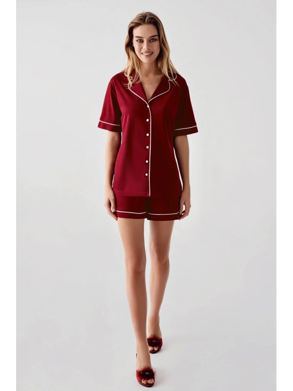 Freshness 324 Kadın 4lü Sabahlıklı Şorlu Pijama Takımı