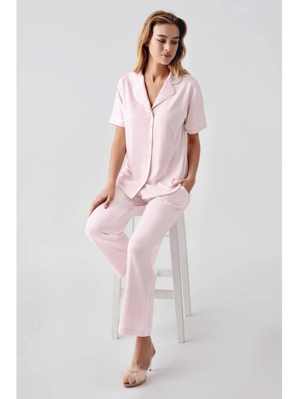 Freshness 324 Kadın 4lü Sabahlıklı Şorlu Pijama Takımı