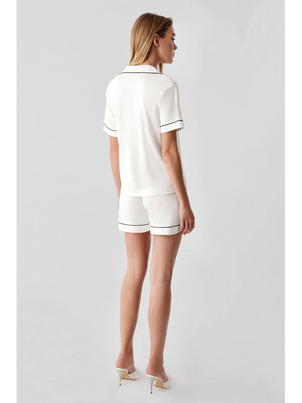 Freshness 324 Kadın 4lü Sabahlıklı Şorlu Pijama Takımı