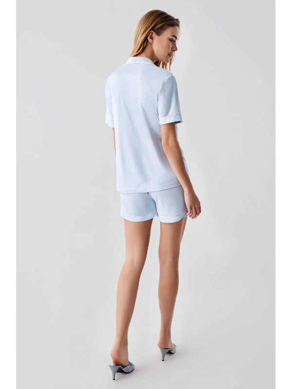 Freshness 324 Kadın 4lü Sabahlıklı Şorlu Pijama Takımı