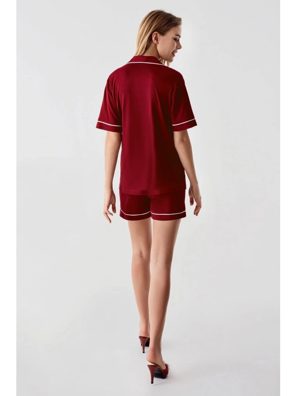 Freshness 324 Kadın 4lü Sabahlıklı Şorlu Pijama Takımı