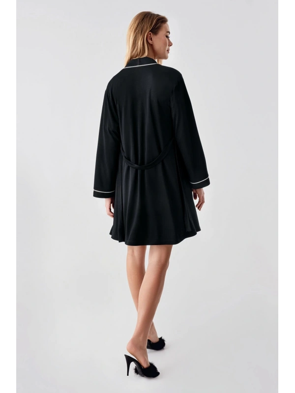 Freshness 324 Kadın 4lü Sabahlıklı Şorlu Pijama Takımı