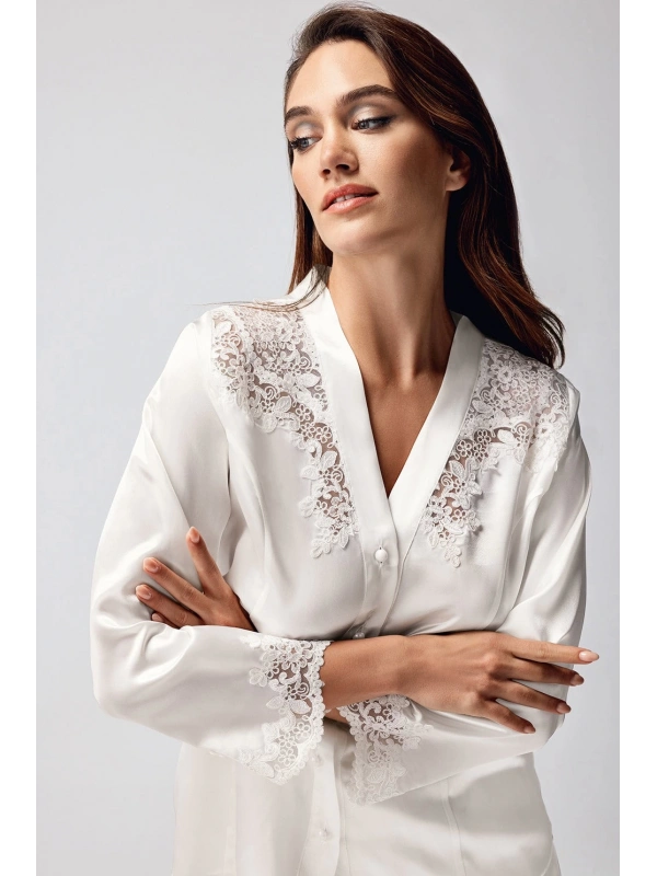 Freshness 9950-pt Saten Dantel Detaylı Pijama Takımı