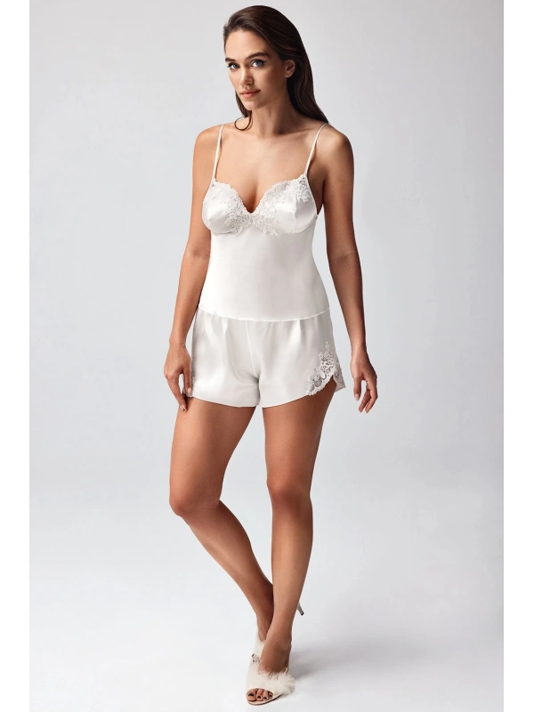 Freshness 9950-şt Saten Askılıı Şort Takımı