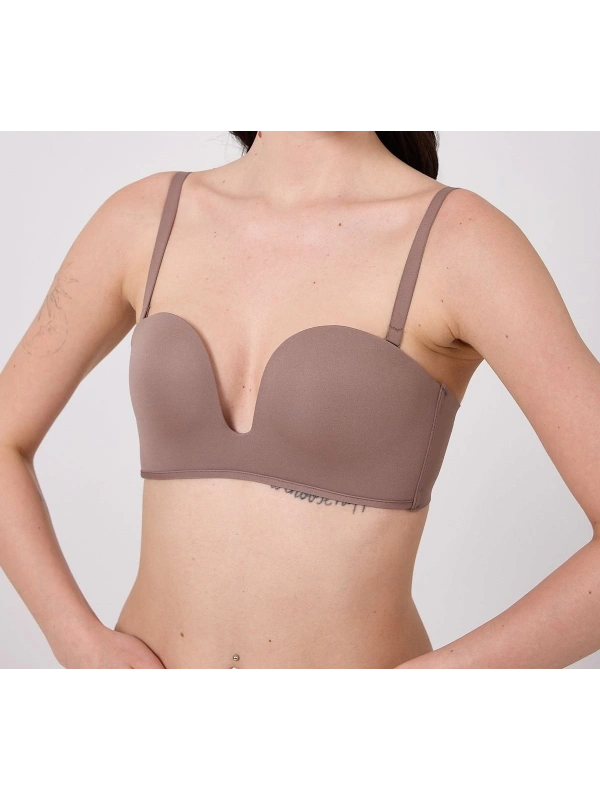 Freshness Msf05 Destekli V Dekolte Lazer Kesim Sütyen