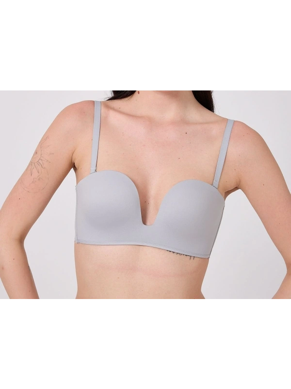 Freshness Msf05 Destekli V Dekolte Lazer Kesim Sütyen