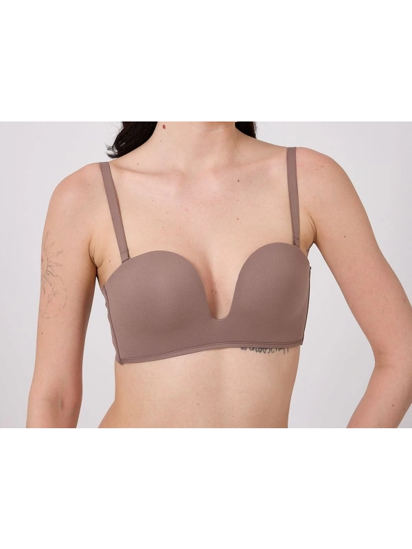 Freshness Msf05 Destekli V Dekolte Lazer Kesim Sütyen