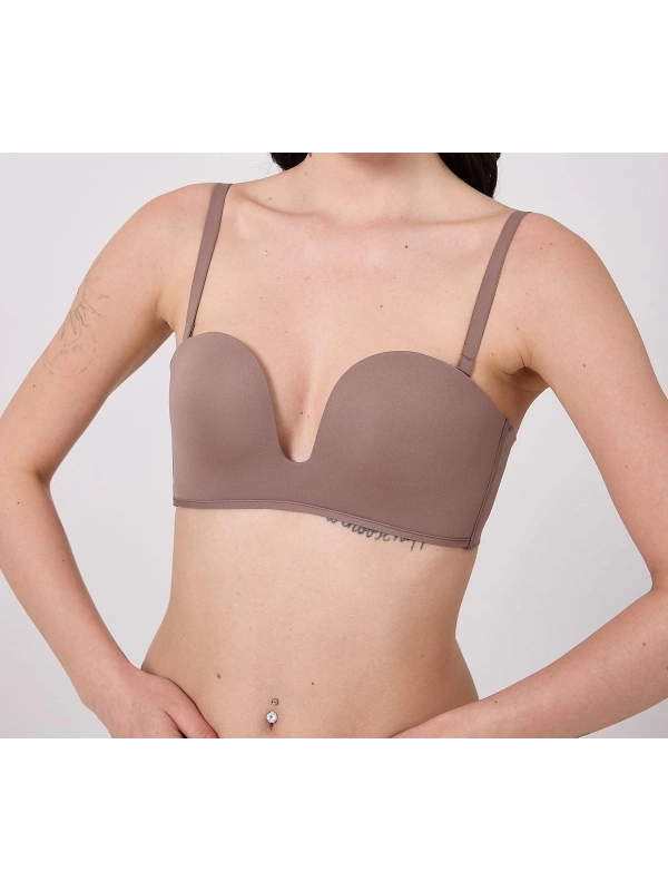 Freshness Msf05 Destekli V Dekolte Lazer Kesim Sütyen