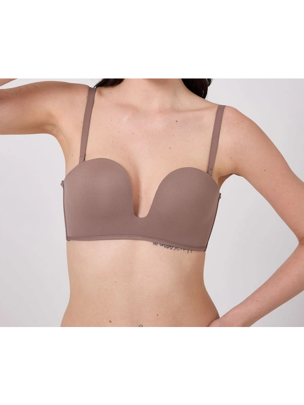 Freshness Msf05 Destekli V Dekolte Lazer Kesim Sütyen