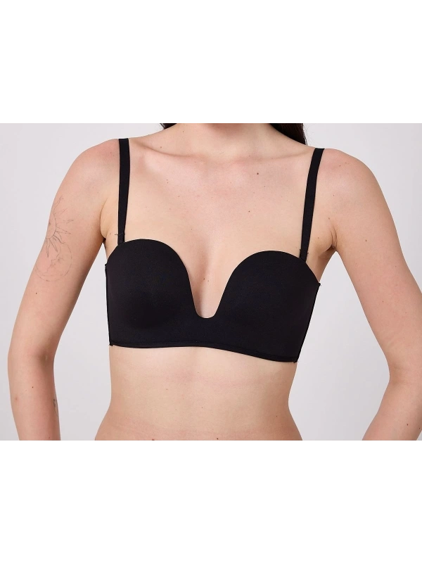 Freshness Msf05 Destekli V Dekolte Lazer Kesim Sütyen