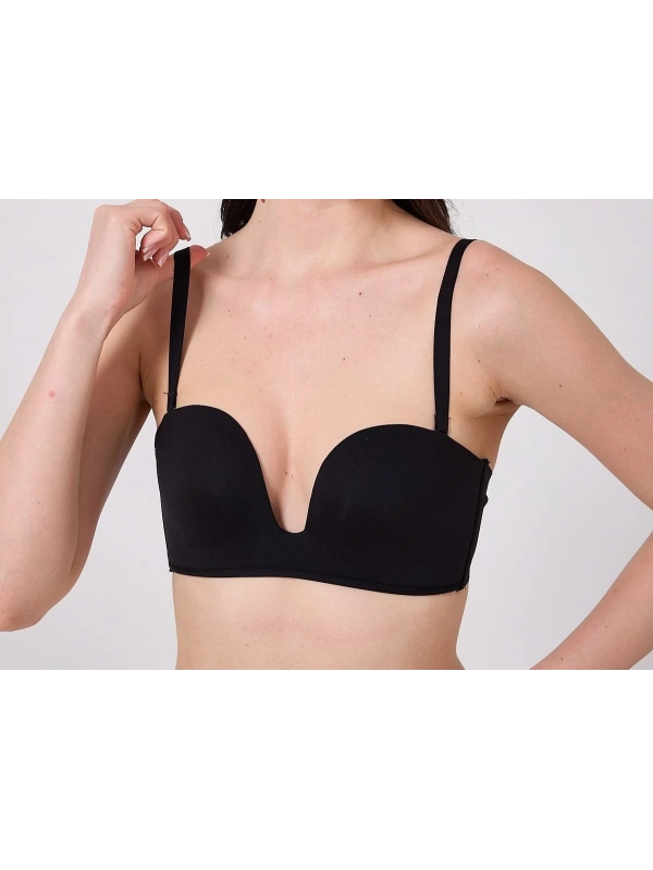 Freshness Msf05 Destekli V Dekolte Lazer Kesim Sütyen