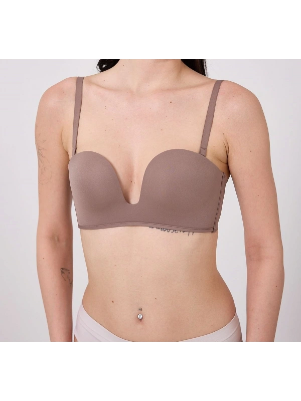 Freshness Msf05 Destekli V Dekolte Lazer Kesim Sütyen