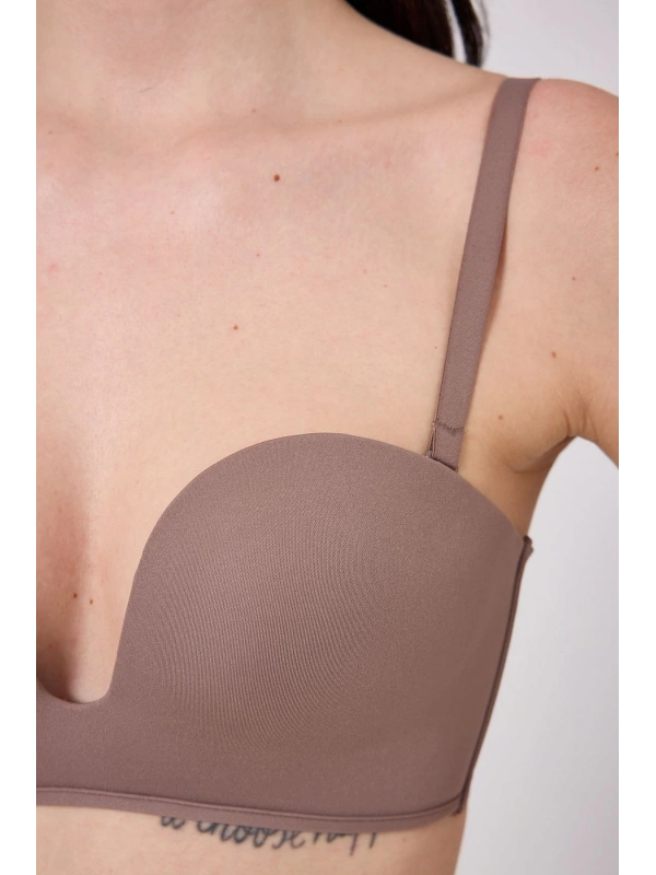 Freshness Msf05 Destekli V Dekolte Lazer Kesim Sütyen