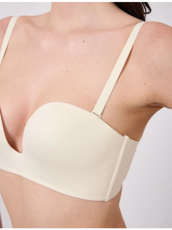 Freshness Msf05 Destekli V Dekolte Lazer Kesim Sütyen