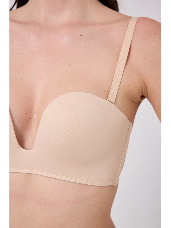 Freshness Msf05 Destekli V Dekolte Lazer Kesim Sütyen