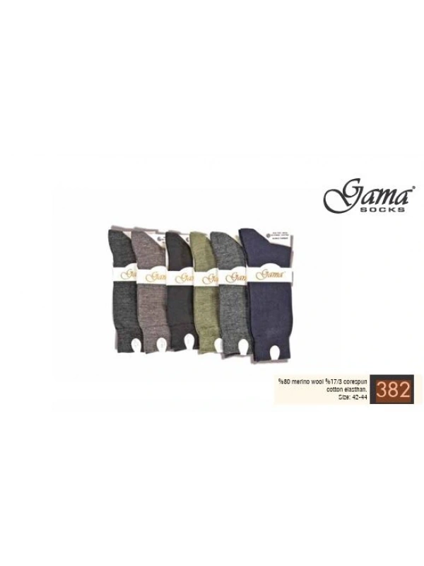 Gama 382 Erkek Merinos Yün Çorap