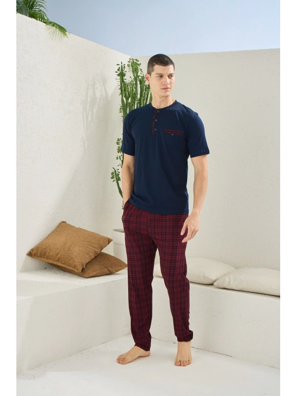 Kocabey 2118 Midi Yaka Pijama Takım