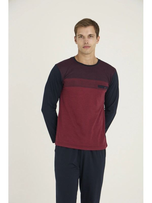 Kocabey 9217 Erkek O.yaka Flato Cepli Pijama Takım