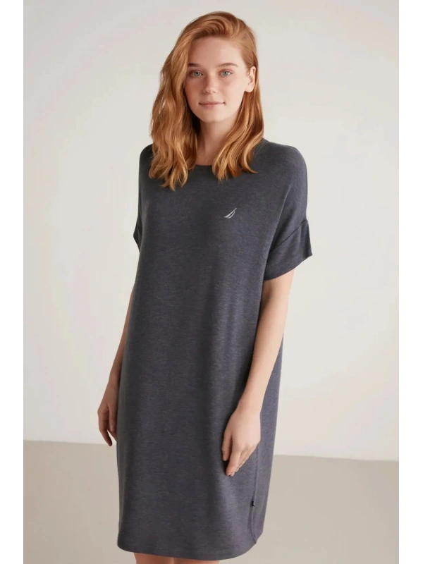 Nautıca W605 Kadın Kısa Gecelik Ve Sabahlık Takımı