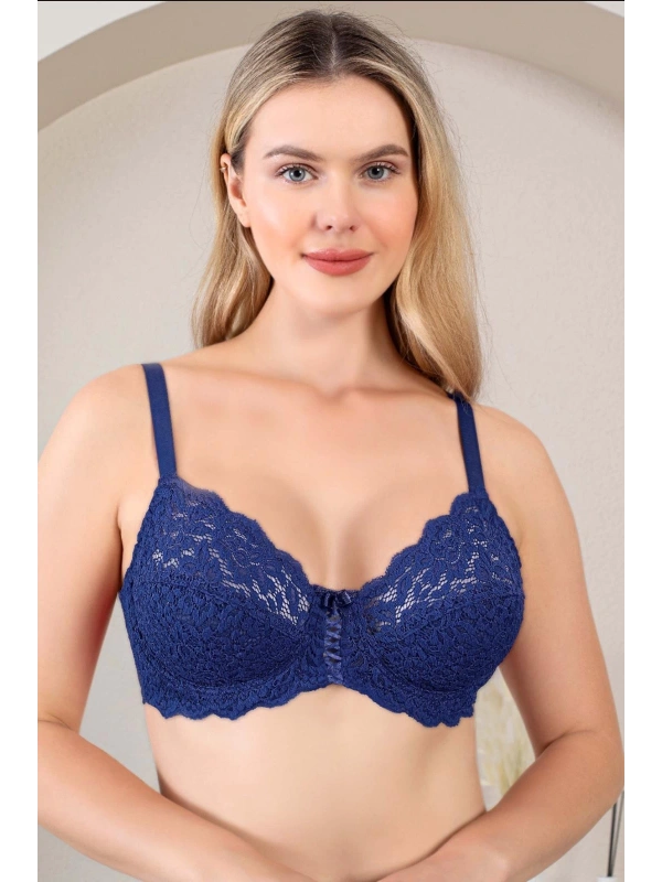 Nurteks 1050 Kadın Balenli Dantelli Toparlayıcı Sütyen