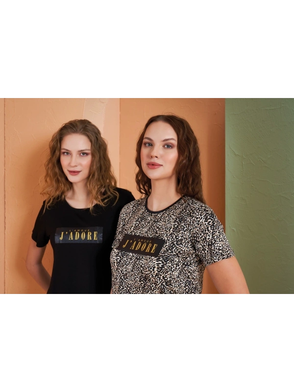 Pjs 27036 Kadın Kısa Kol Pijama Takımı