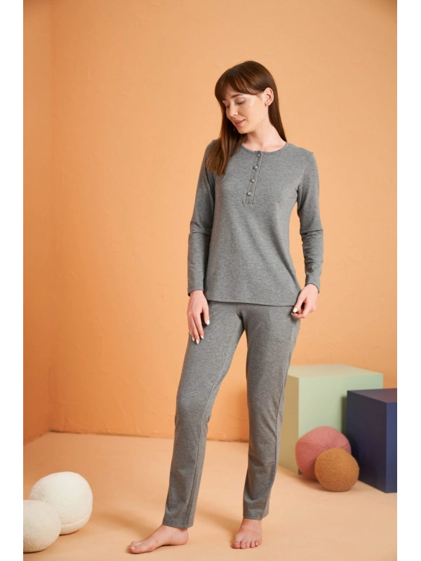 Pjs 28048 Kadın Patlı Pijama Takım