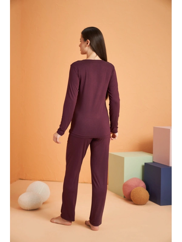 Pjs 28048 Kadın Patlı Pijama Takım