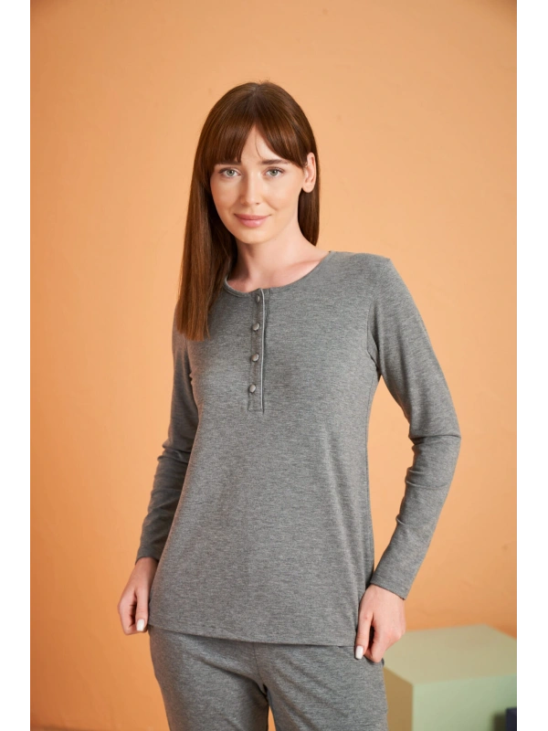 Pjs 28048 Kadın Patlı Pijama Takım