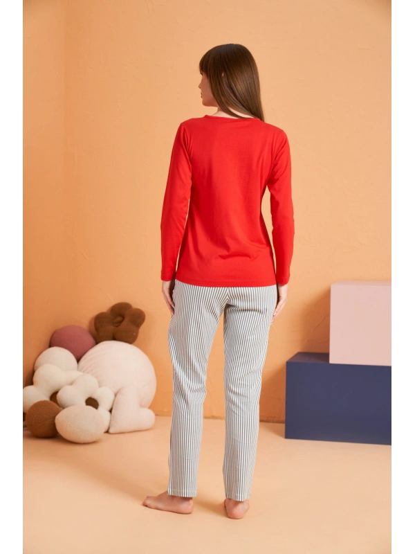 Pjs 28062 Kadın Patlı Pijama Takım