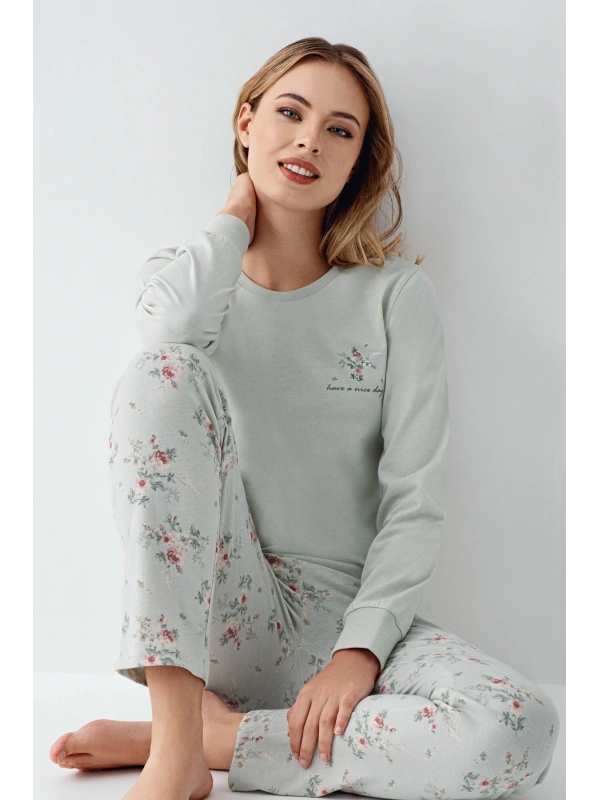 Rolypoly 3703-s Kadın Uzun Kol Pijama Takım