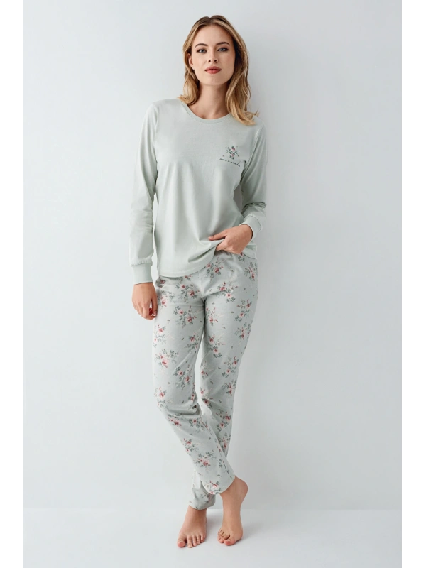 Rolypoly 3703-s Kadın Uzun Kol Pijama Takım