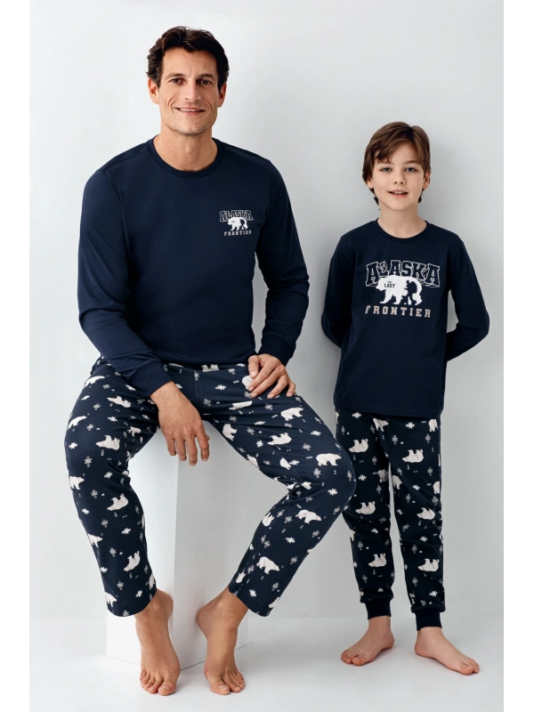 Rolypoly 3718-s Erkek Uzun Kol Pijama Takım