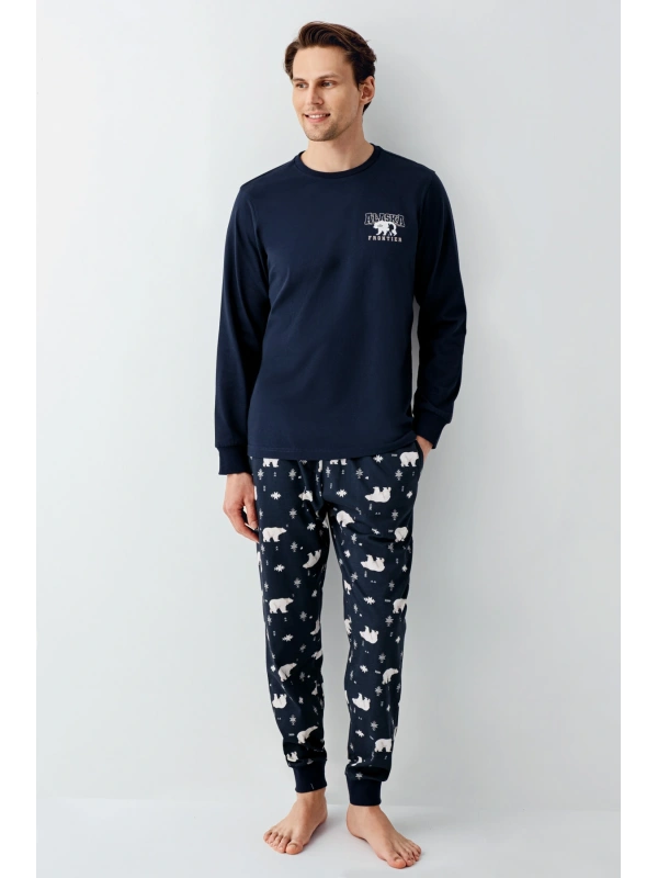 Rolypoly 3718-s Erkek Uzun Kol Pijama Takım