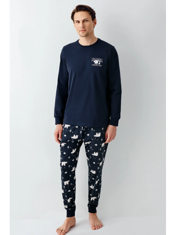 Rolypoly 3718-s Erkek Uzun Kol Pijama Takım