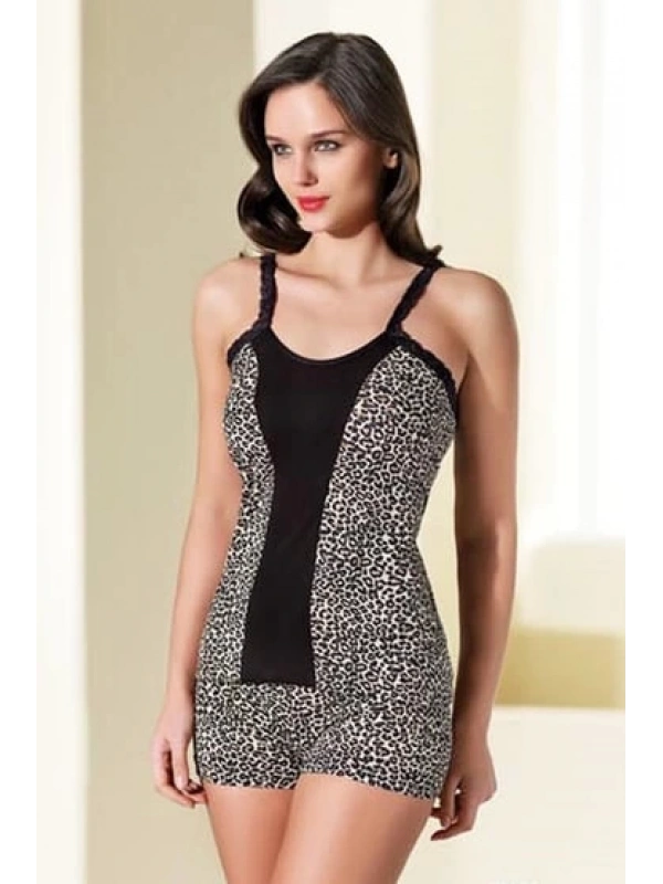 Şahinler Bayan Leopar Şortlu Takımı B159