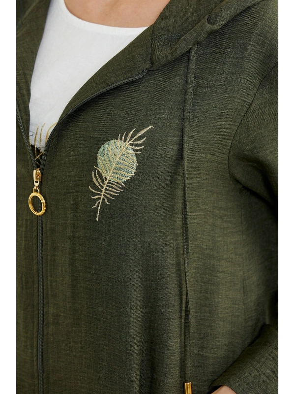 Sementa 76473 Büyük Beden Keten Görünümlü Üçlü Takım