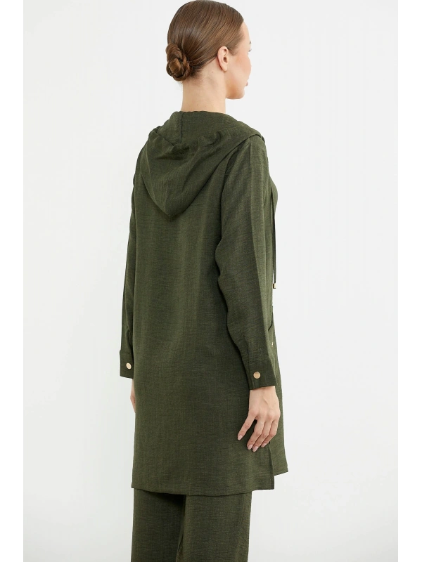 Sementa 76473 Büyük Beden Keten Görünümlü Üçlü Takım