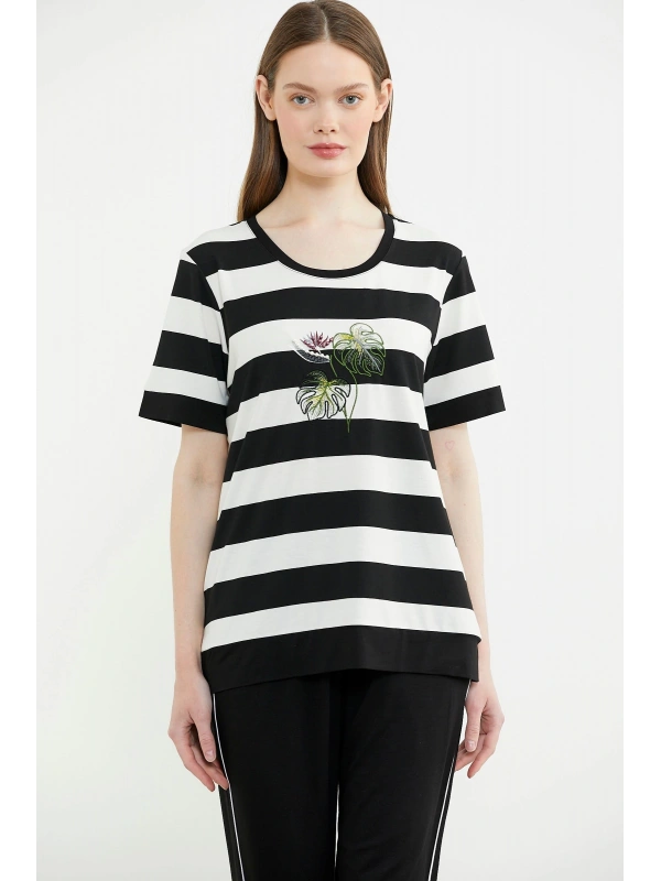 Sementa 76476 Rahat Kalıp Çizgili Pantolon Takım