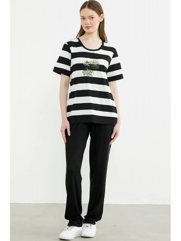 Sementa 76476 Rahat Kalıp Çizgili Pantolon Takım