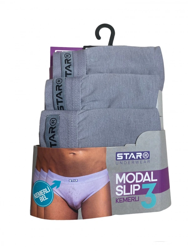 Star 109 Erkek 3lü Modal Slip