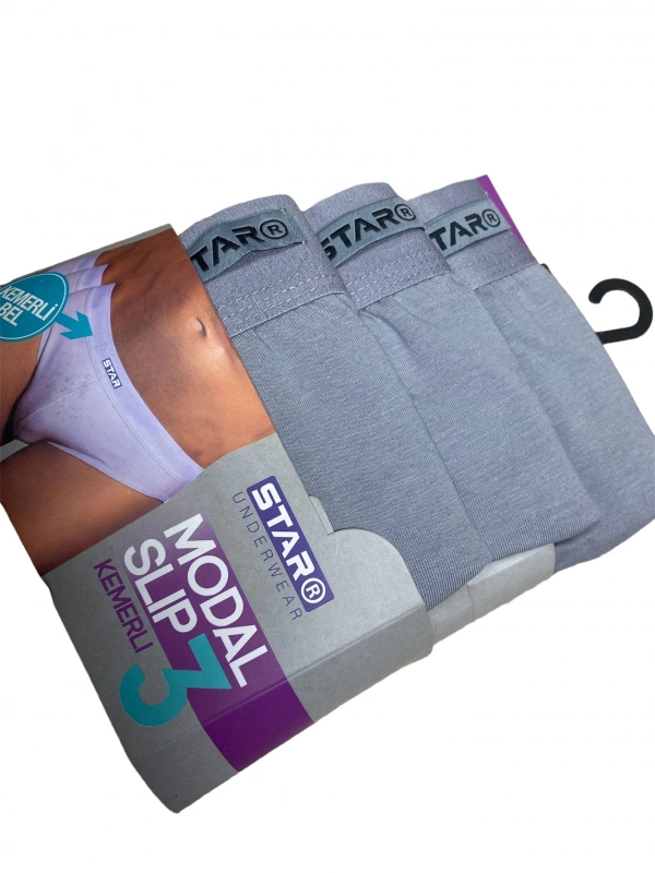 Star 109 Erkek 3lü Modal Slip